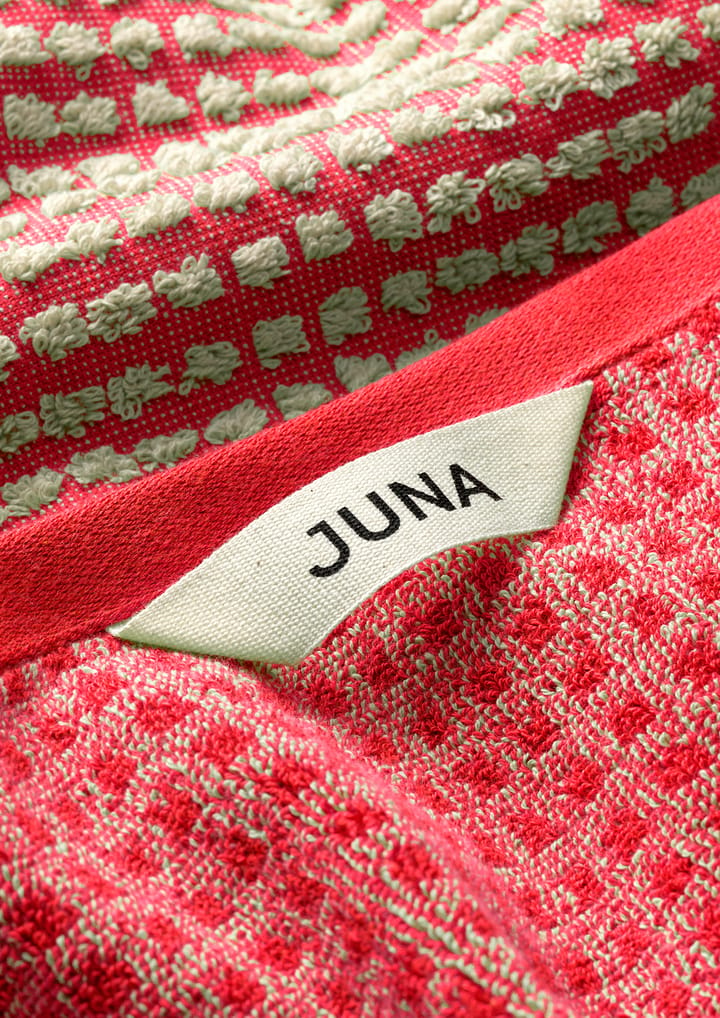 Check ręcznik 70x140 cm - Czerwony-piasek - Juna