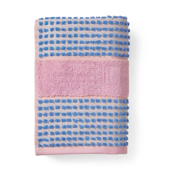 Check ręcznik 70x140 cm - Soft pink-niebieski - Juna