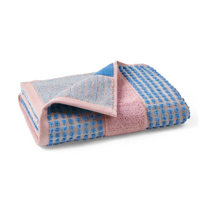 Check ręcznik 70x140 cm - Soft pink-niebieski - Juna