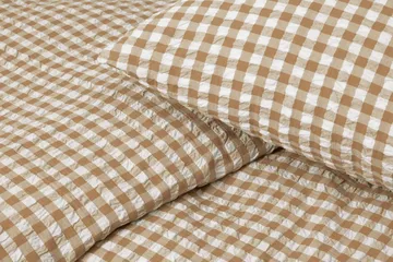 Komplet pościeli Bæk&Bølge 150x210 cm - Karmelowy-offwhite - Juna