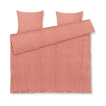 Komplet pościeli Bæk&Bølge 220x220 cm - Czerwono-żółty - Juna