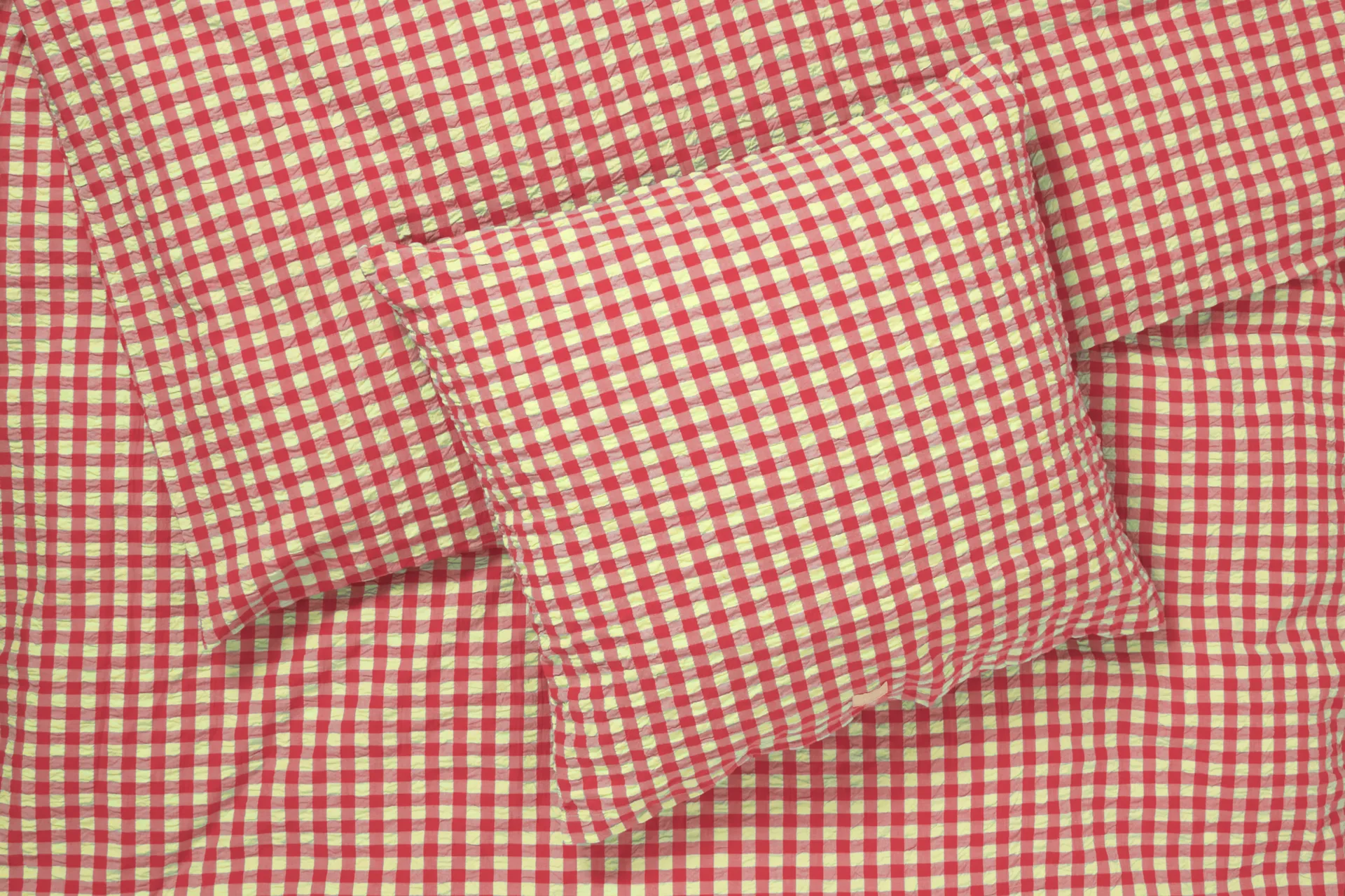 Komplet pościeli Bæk&Bølge 220x220 cm, Czerwono-żółty Juna