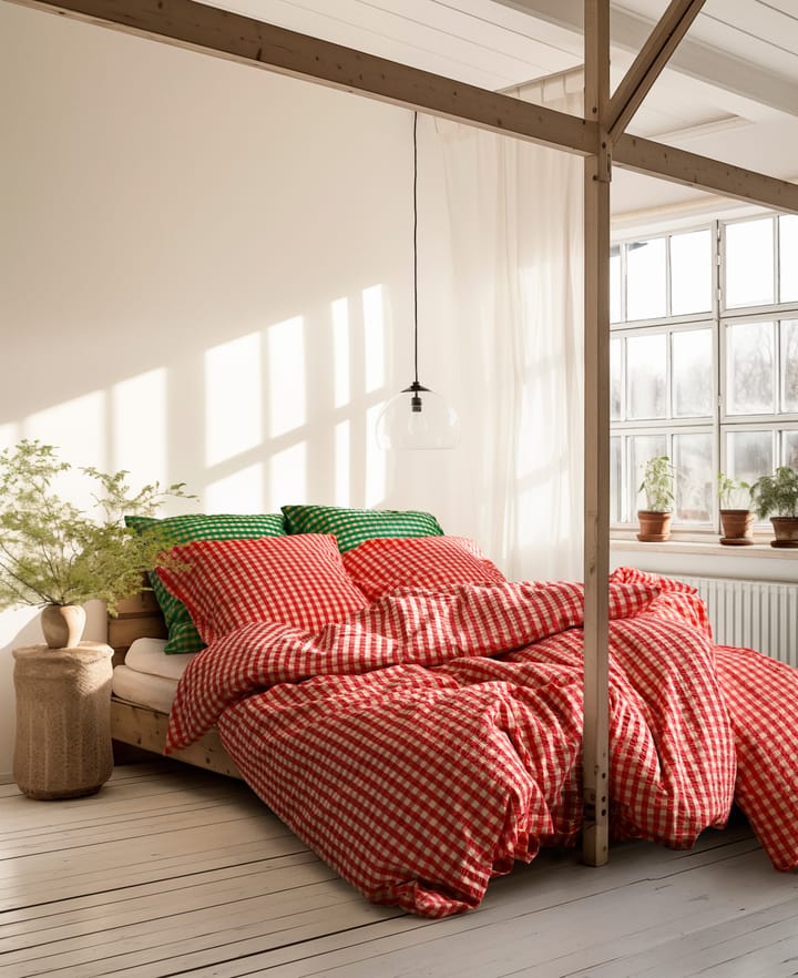 Komplet pościeli Bæk&Bølge 220x220 cm, Czerwono-żółty Juna
