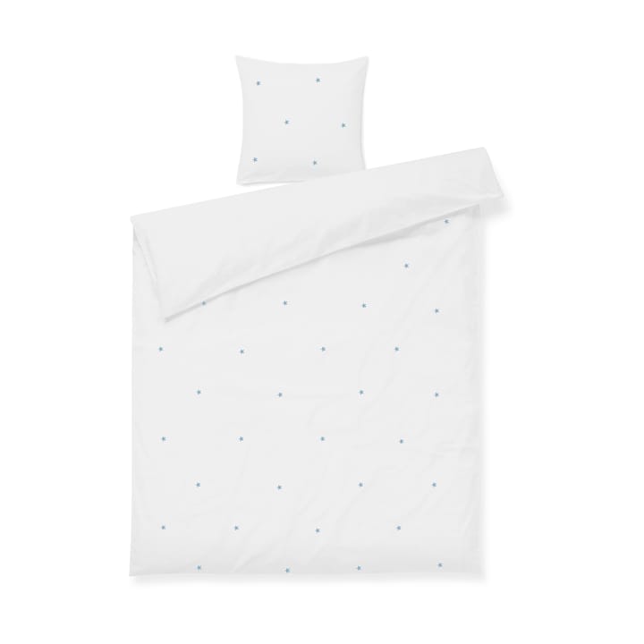 Komplet pościeli Daisy 150x210 cm - Biało-błękitny - Juna