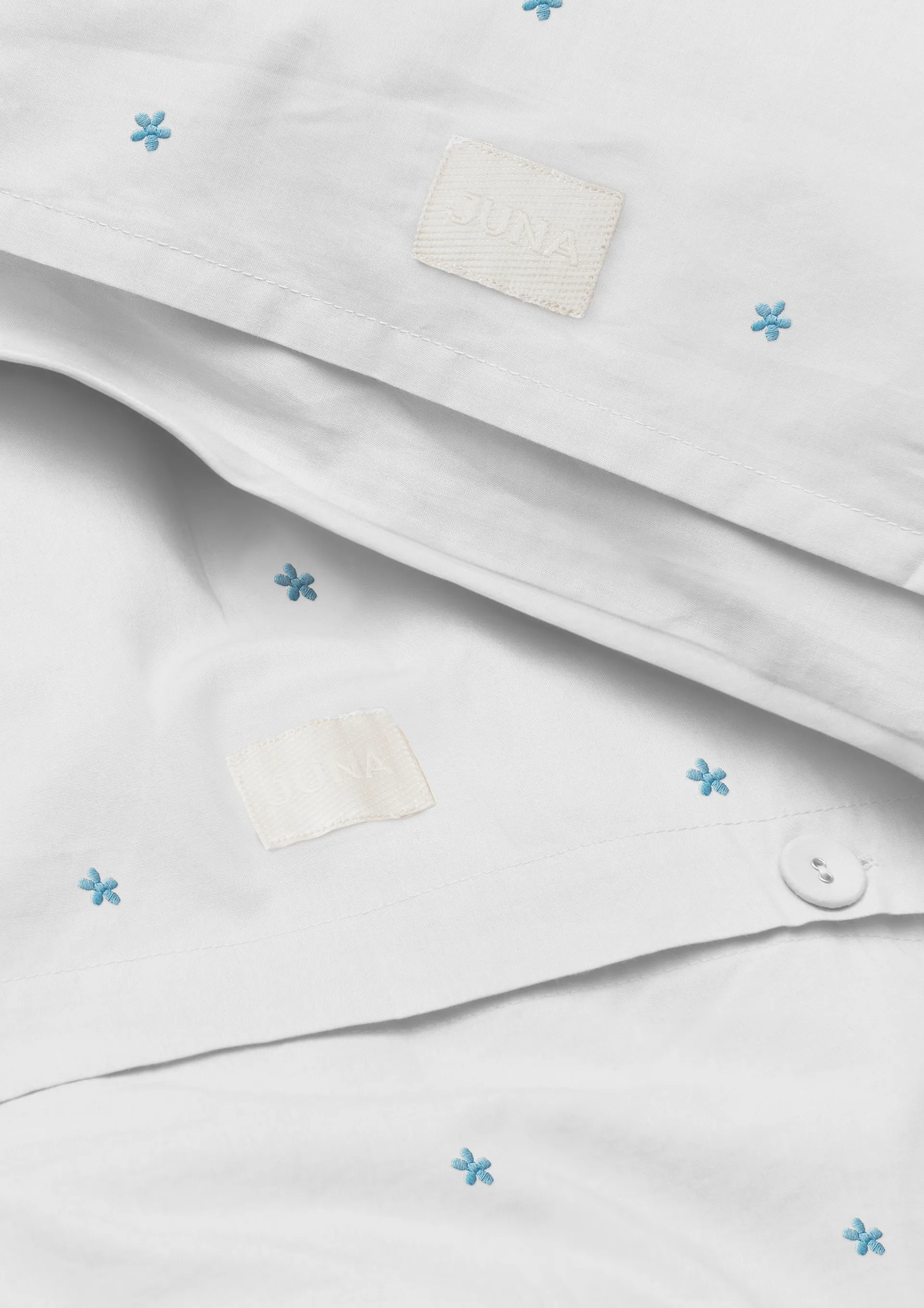 Komplet pościeli Daisy 150x210 cm, Biało-błękitny Juna