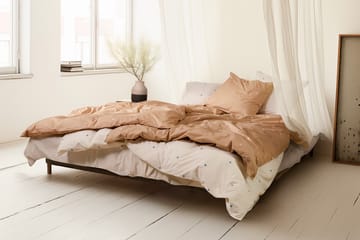 Komplet pościeli Daisy 150x210 cm - Piaskowo-biały - Juna