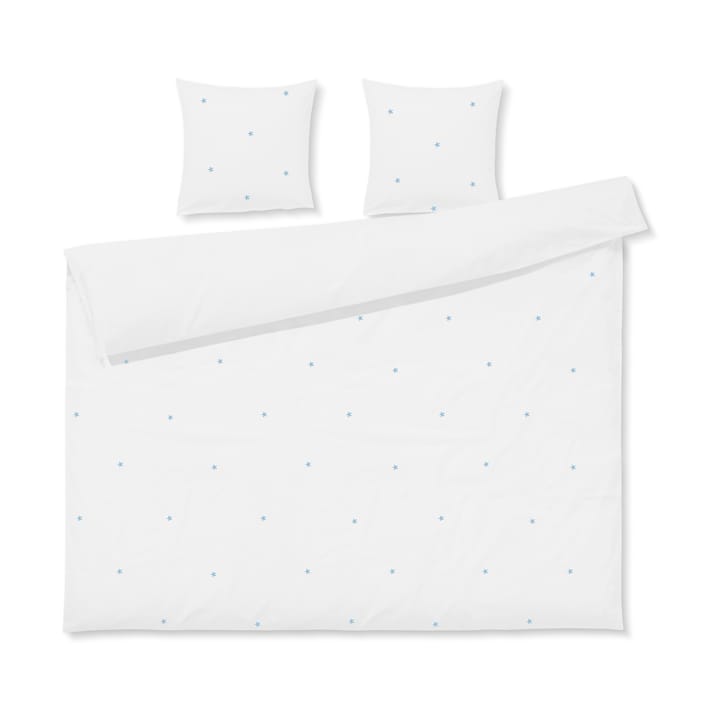Komplet pościeli Daisy 220x220 cm - Biało-błękitny - Juna