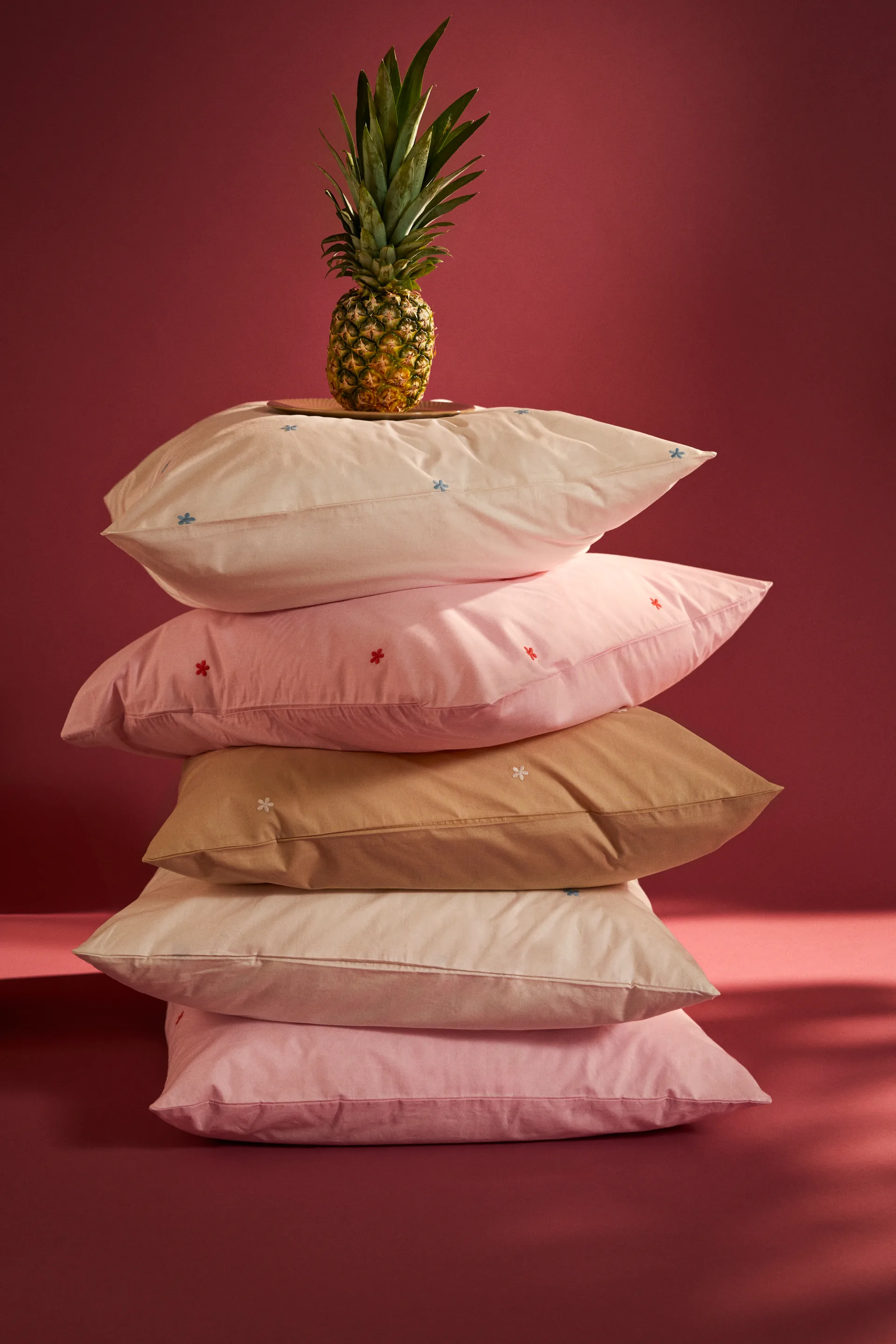 Komplet pościeli Daisy 220x220 cm, Biało-błękitny Juna