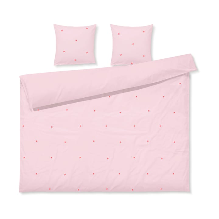 Komplet pościeli Daisy 220x220 cm - Różowo-czerwony - Juna