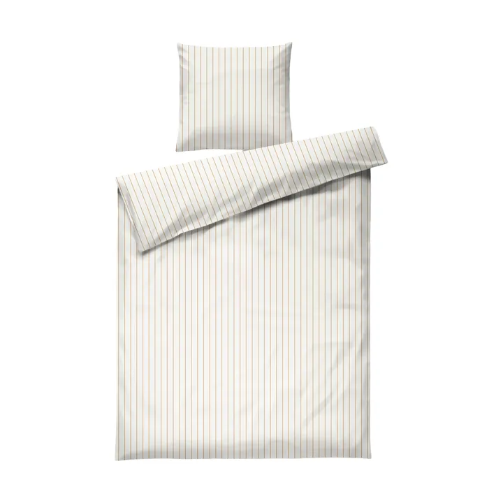 Komplet pościeli Soft, 150x210/50x60 cm - Offwhite-karmelowy - Juna