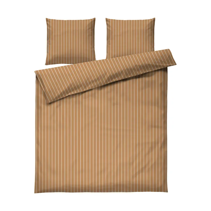 Komplet pościeli Soft, 220x220/2x50x60 cm - Karmelowy-offwhite - Juna