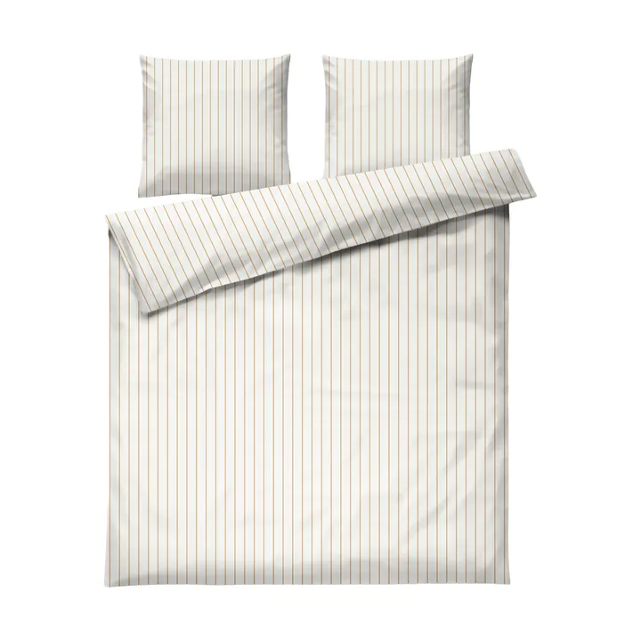 Komplet pościeli Soft, 220x220/2x50x60 cm - Offwhite-karmelowy - Juna