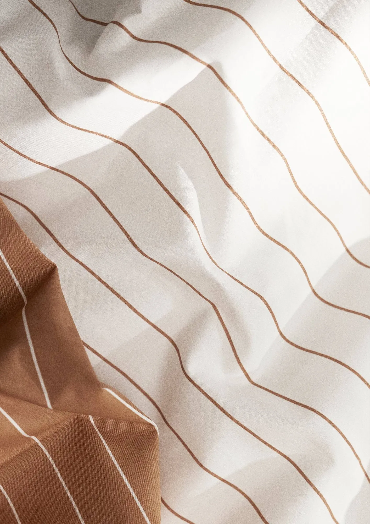 Komplet pościeli Soft, 220x220/2x50x60 cm, Offwhite-karmelowy Juna