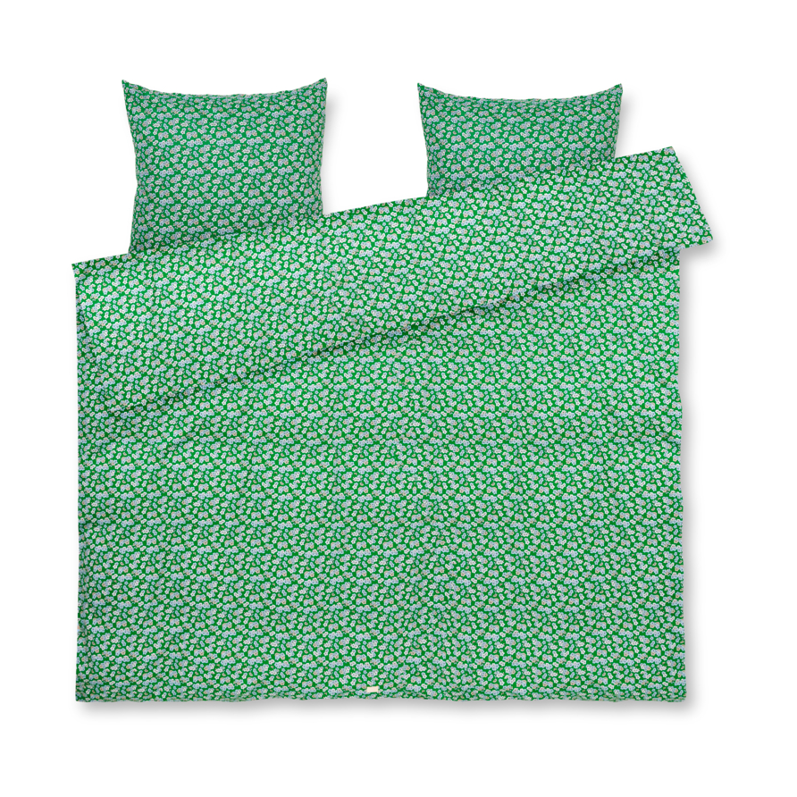 Juna Pleasantly zestaw pościeli 220x220 cm Zielony | Skandynawski Design | Komplety pościeli | Zielony