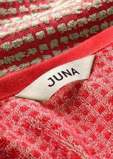 Ręcznik check 50x100 cm - Czerwony-piasek - Juna