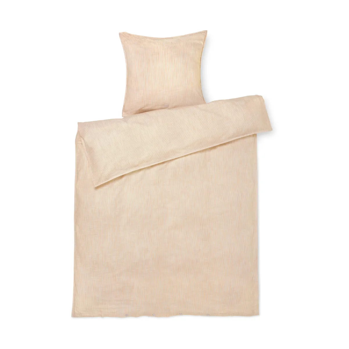 Zestaw pościeli Monochrome Lines o wymiarach 150x210 cm., Ochrowo-biały Juna