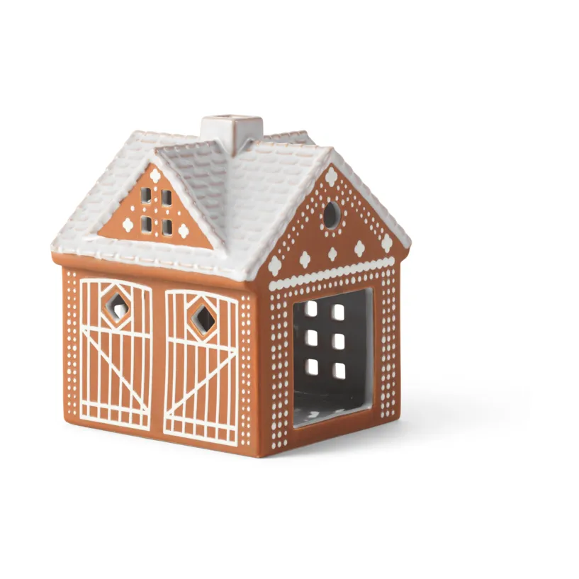 Domek świecznik Gingerbread, Stajenka - Christmas Barn 11,5 cm Kähler