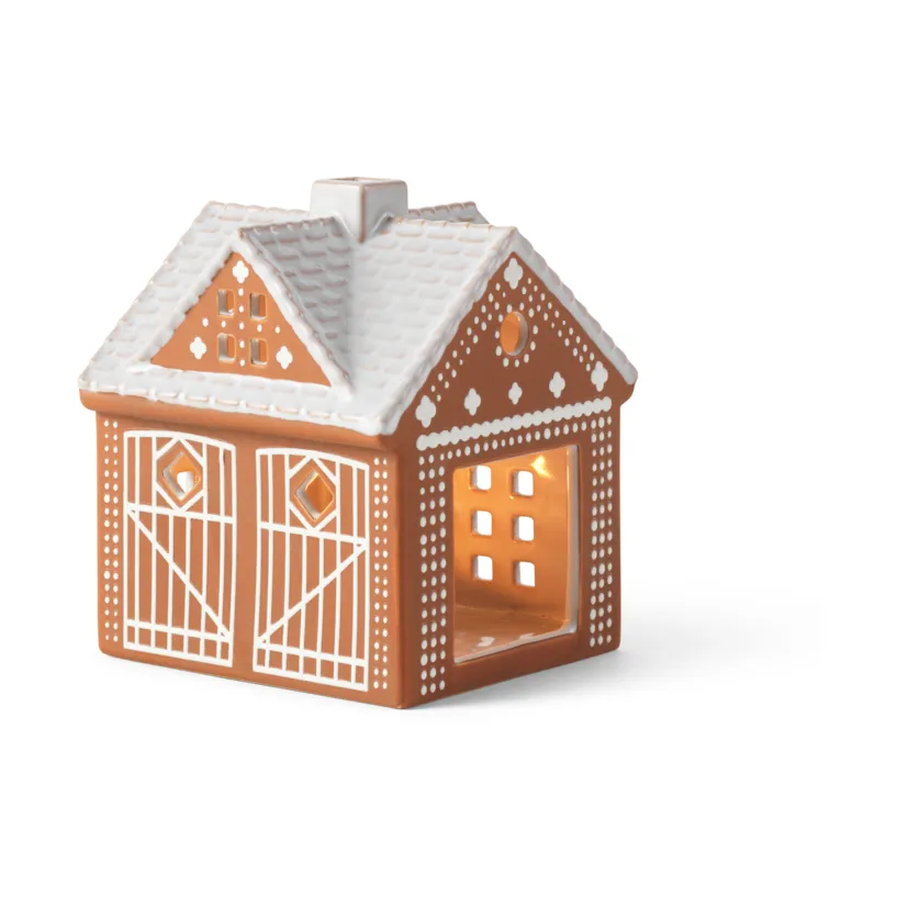 Domek świecznik Gingerbread, Stajenka - Christmas Barn 11,5 cm Kähler