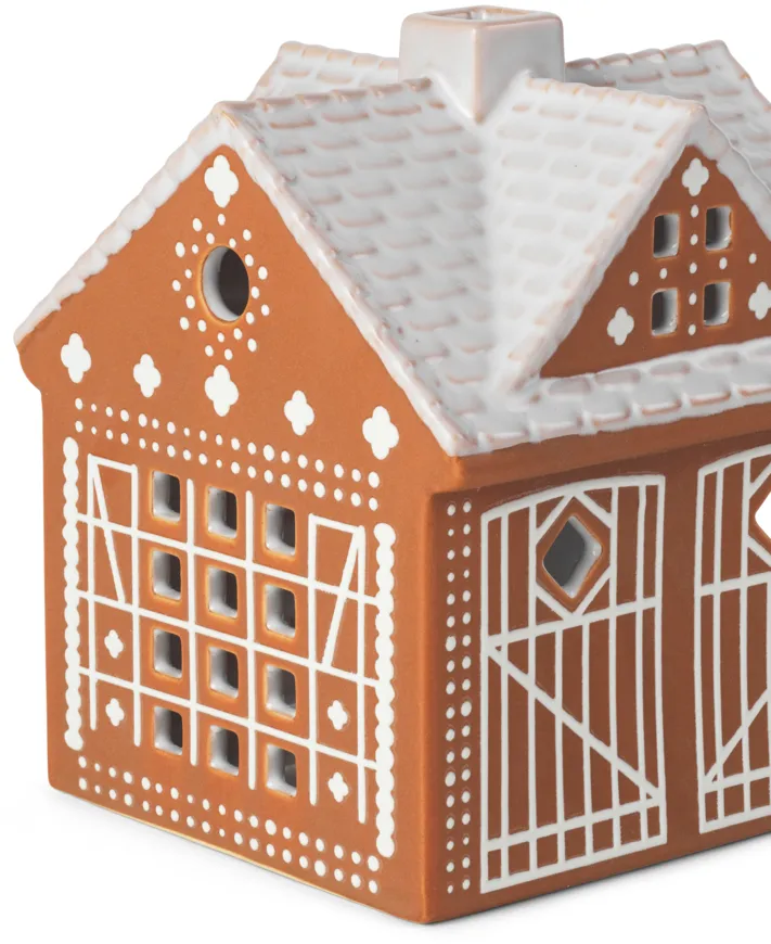 Domek świecznik Gingerbread, Stajenka - Christmas Barn 11,5 cm Kähler