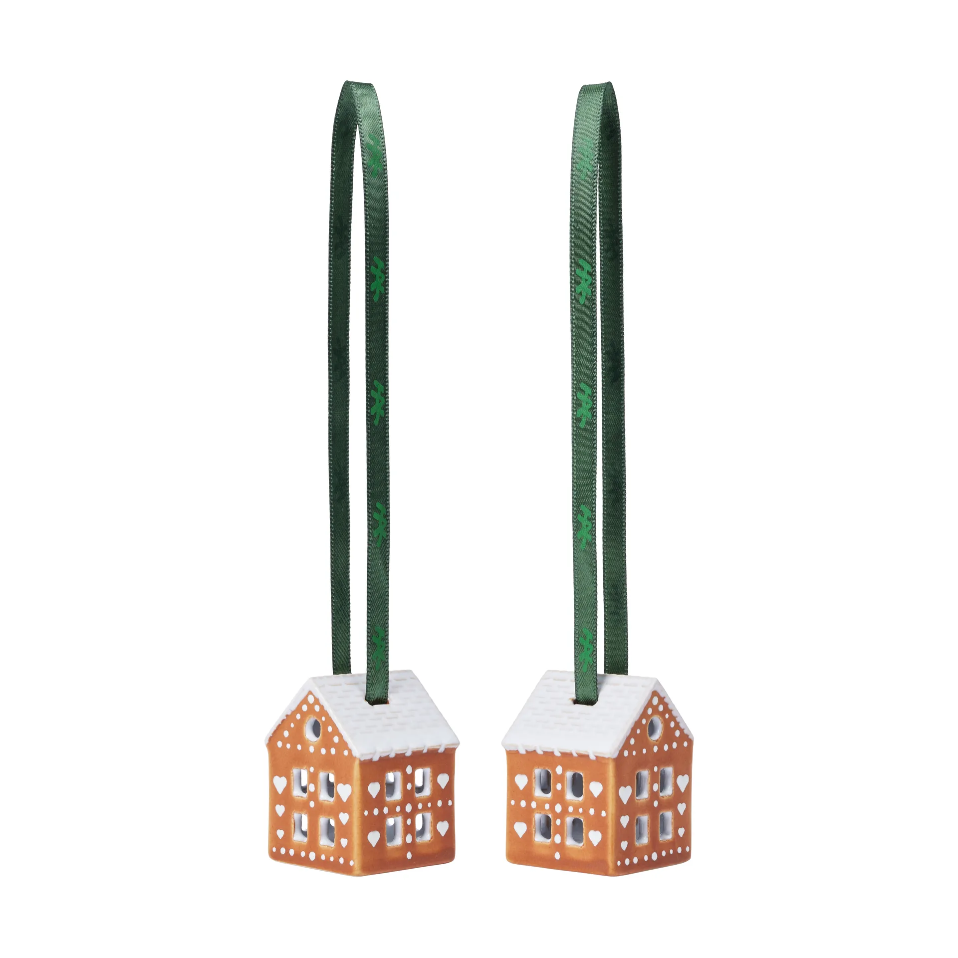 Gingerbread Świąteczna zawieszka 5 cm 2 szt., Brązowy Kähler