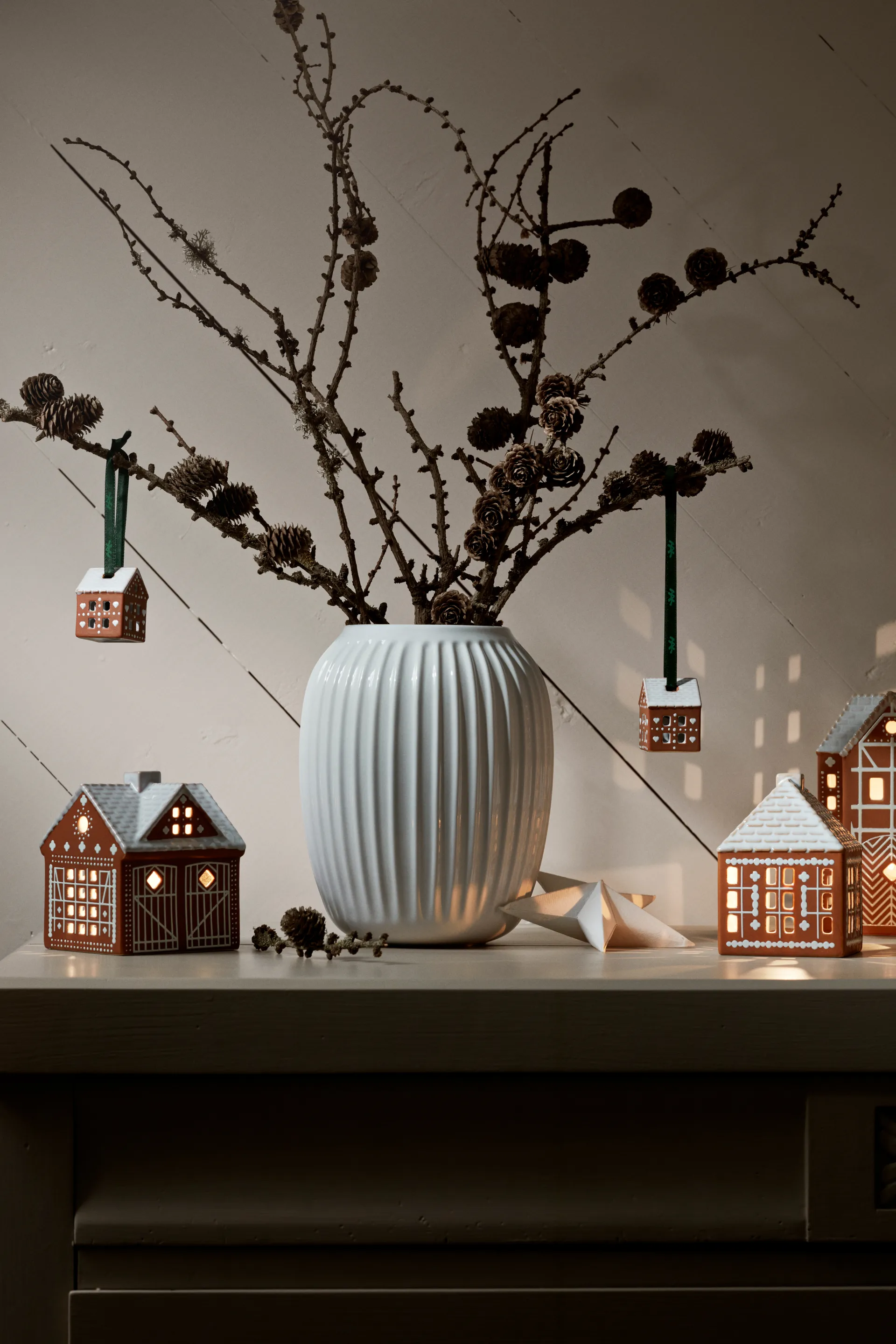 Gingerbread Świąteczna zawieszka 5 cm 2 szt., Brązowy Kähler