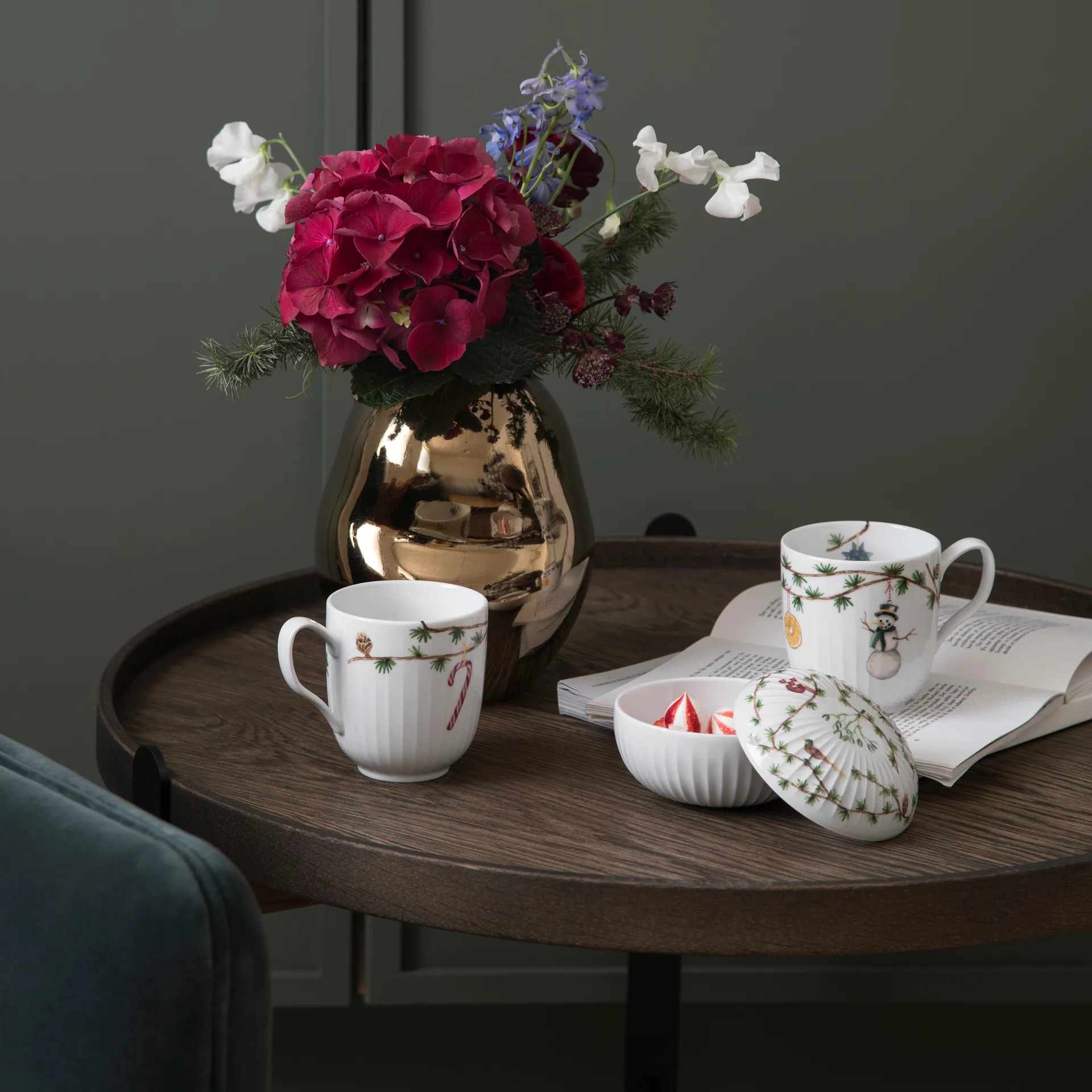 Hammershøi bombonierka Ø11,5 cm, Biały Kähler