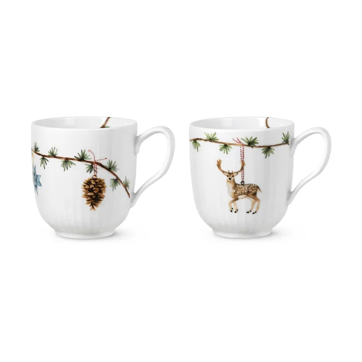 Hammershøi Christmas kubek 330 ml, 2 sztuki - 2020 & 2021 - Kähler
