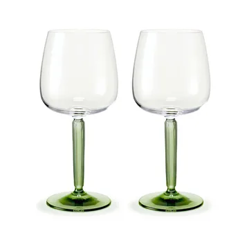 Hammershøi kieliszki do czerwonego wina 490 ml, 2‑pak - Jasnozielony - Kähler