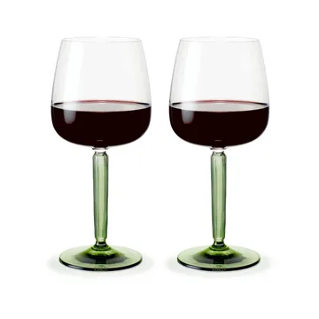 Hammershøi kieliszki do czerwonego wina 490 ml, 2‑pak - Jasnozielony - Kähler
