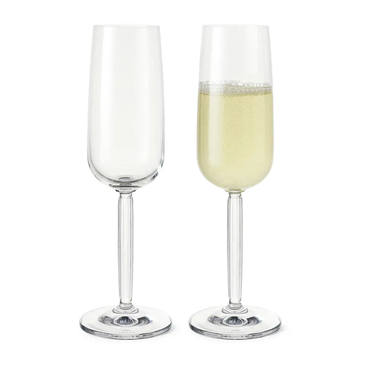 Hammershøi kieliszki do szampana 240 ml, 2‑pak - Przezroczysty - Kähler