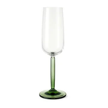 Hammershøi kieliszki do szampana 240 ml, 2‑pak - Zielony - Kähler