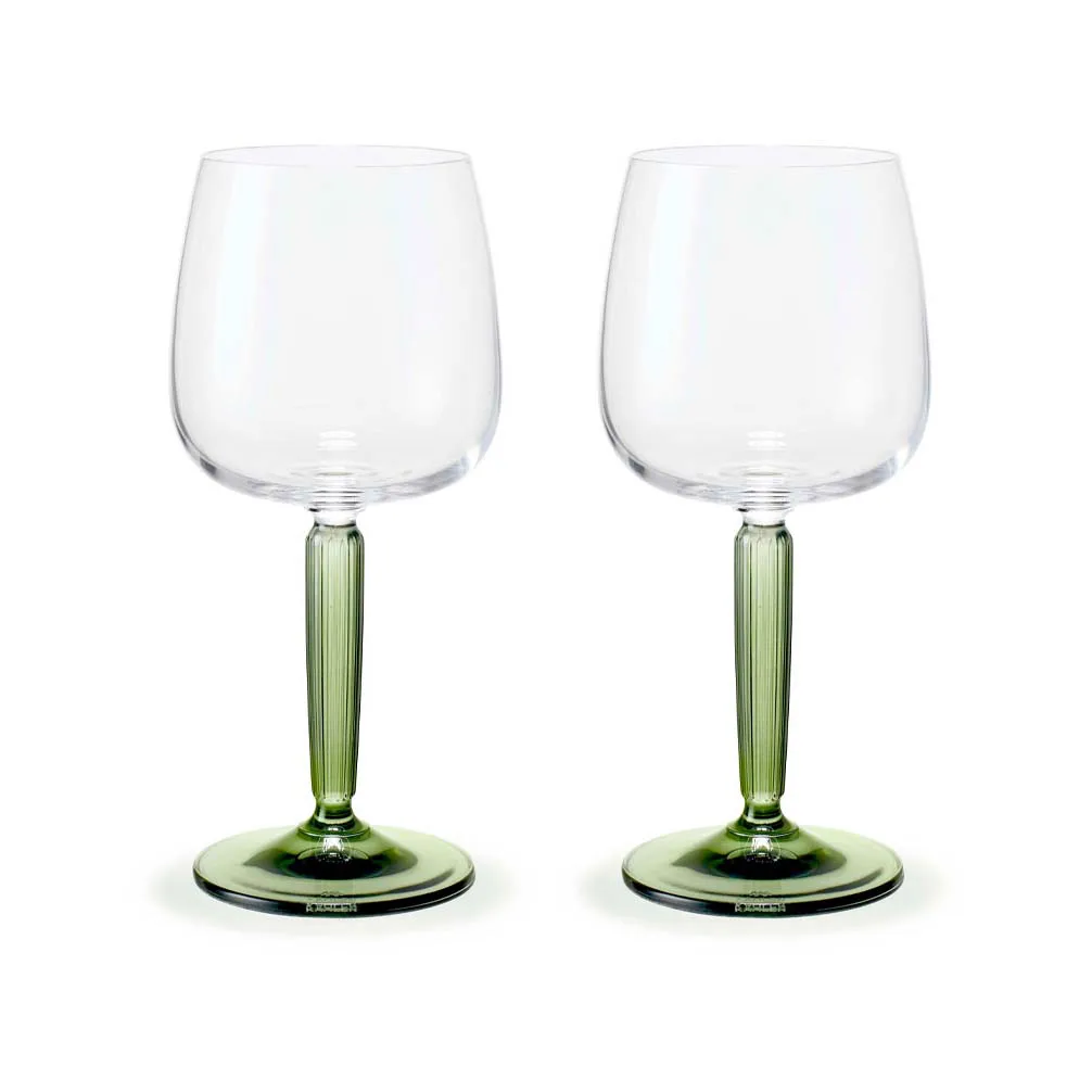 Hammershøi kieliszki do wina białego 350 ml, 2‑pak, Zielony Kähler