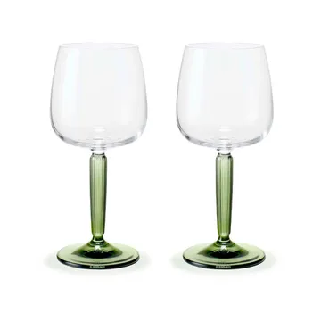 Hammershøi kieliszki do wina białego 350 ml, 2‑pak - Zielony - Kähler