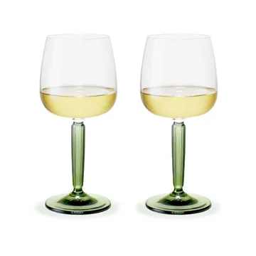 Hammershøi kieliszki do wina białego 350 ml, 2‑pak - Zielony - Kähler