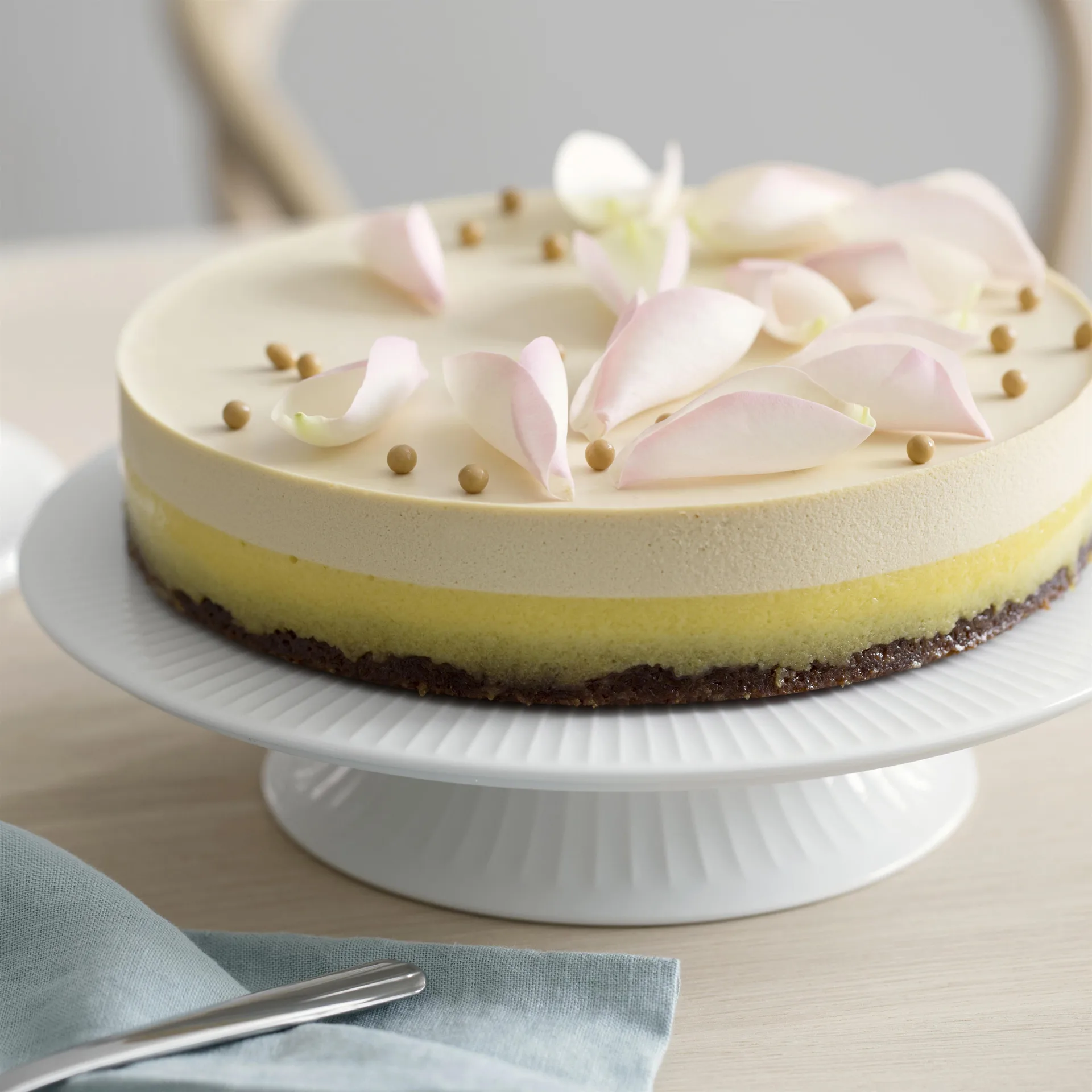 Hammershøi patera do ciasta na nóżce Ø30 cm, biały Kähler