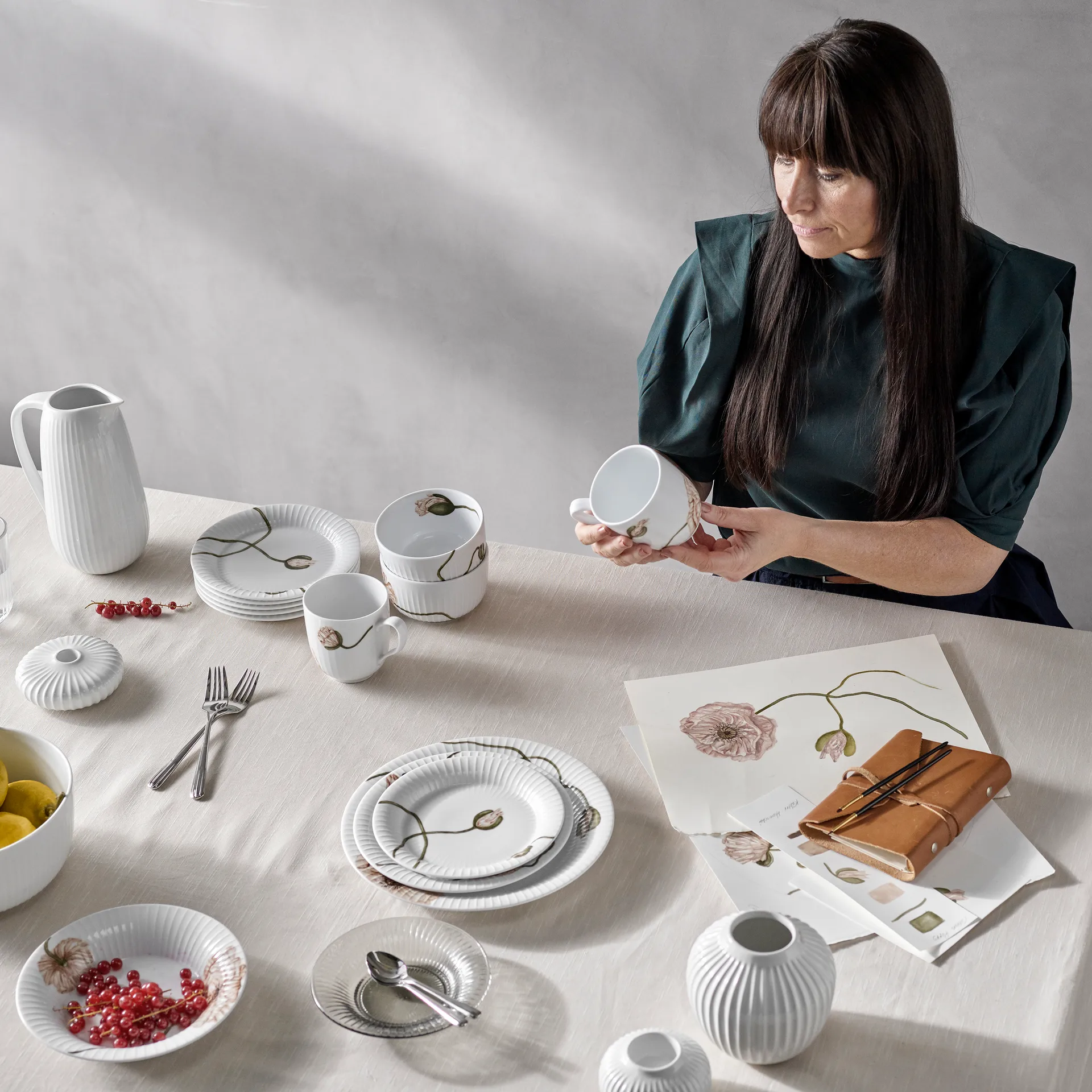 Hammershøi Poppy kubek 33 cl, Biały Kähler