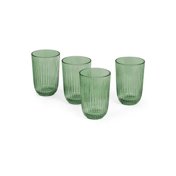 Hammershøi szklanka na wodę 370 ml, 4‑pak - Zielona - Kähler