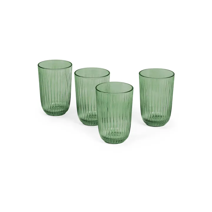 Hammershøi szklanka na wodę 370 ml, 4‑pak - Zielona - Kähler