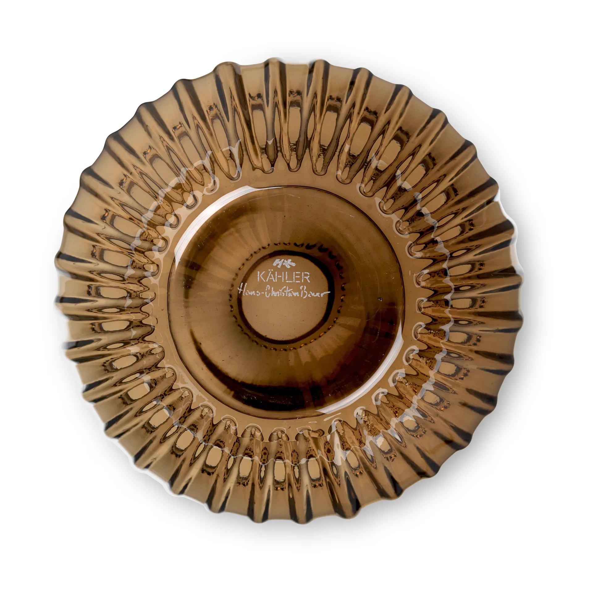 Hammershøi szklany wazon 14 cm, Orzech włoski Kähler