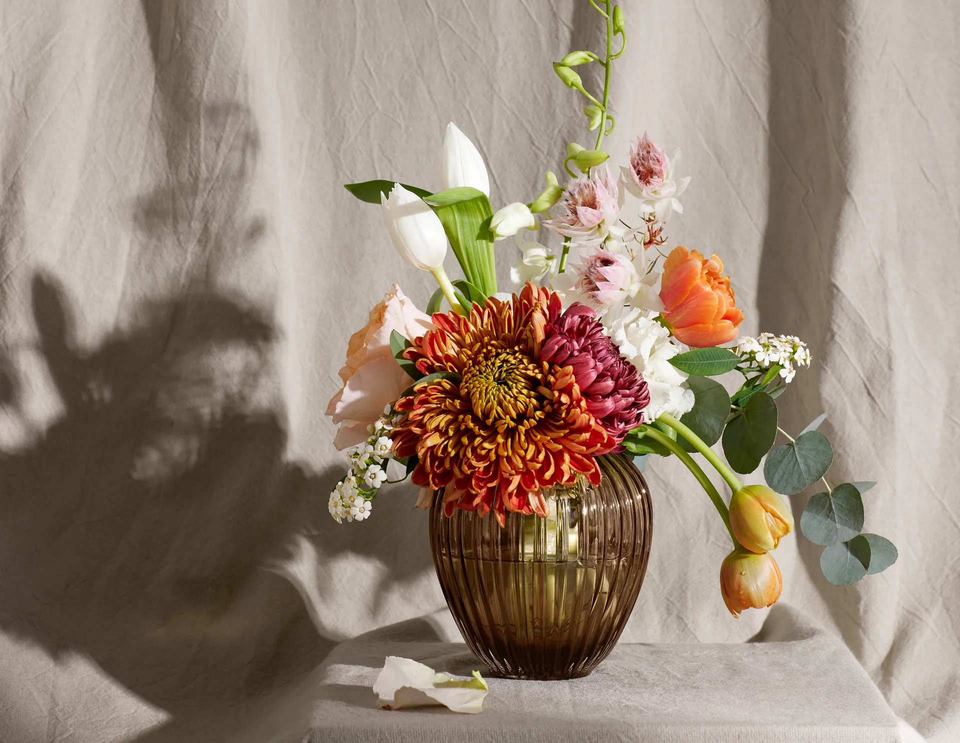 Hammershøi szklany wazon 14 cm, Orzech włoski Kähler