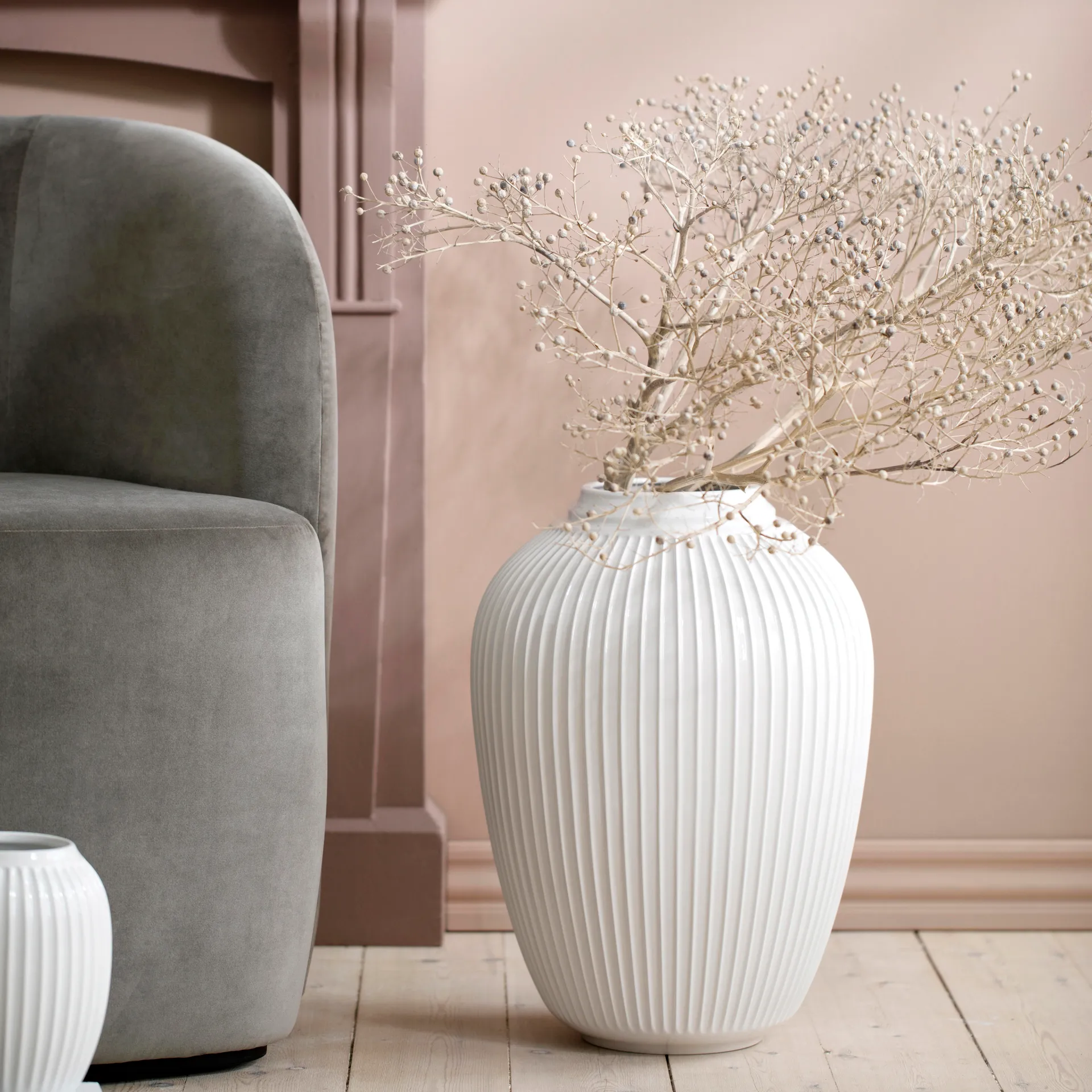 Hammershøi wazon podłogowy 50 cm, biały Kähler