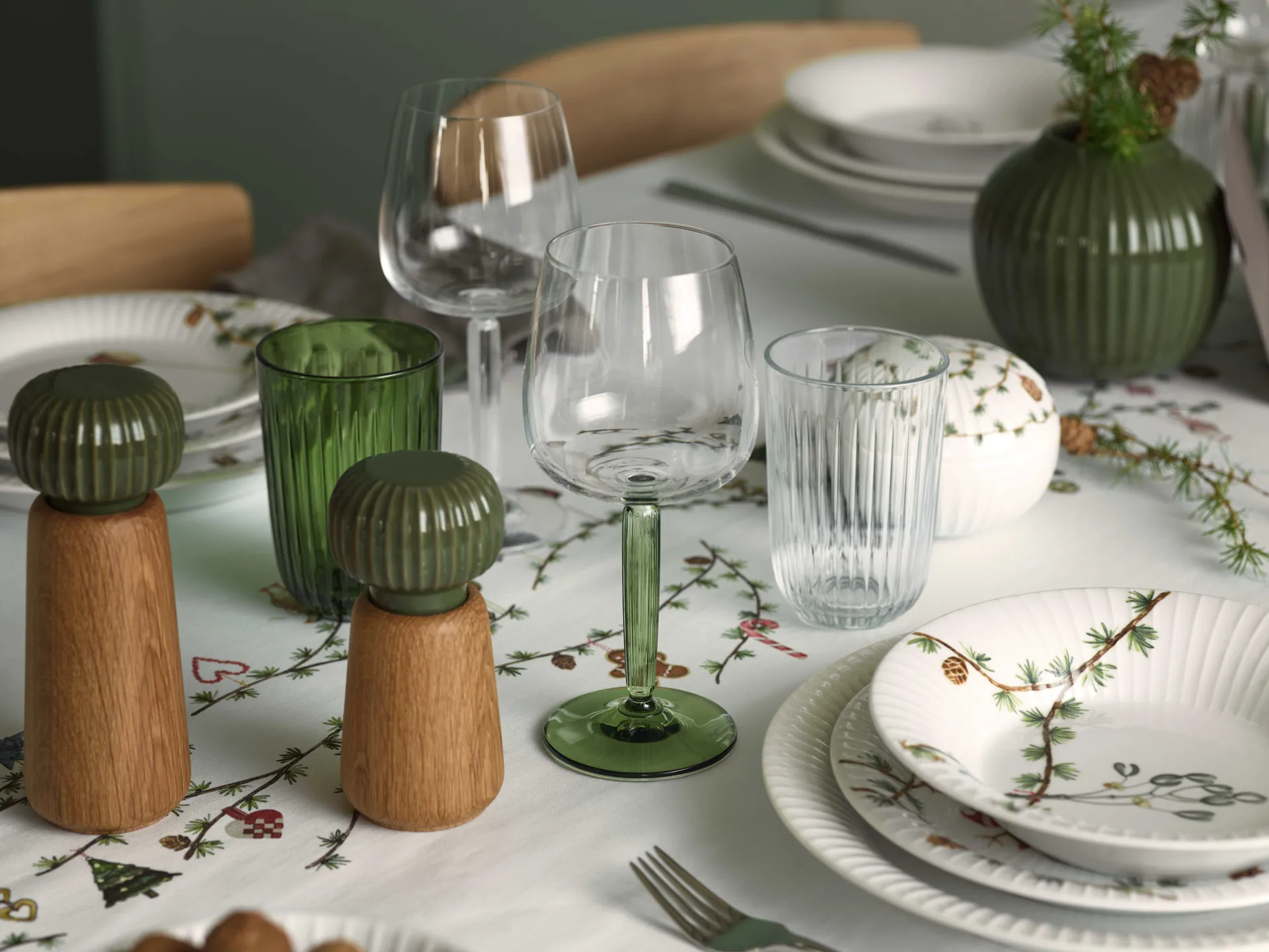 Kieliszek do czerwonego wina Hammershøi 49 cl 2-pak, Jasnozielony Kähler