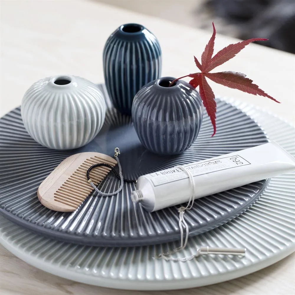 Mini wazony Hammershøi 3 szt., miętowy - niebieski - szary Kähler