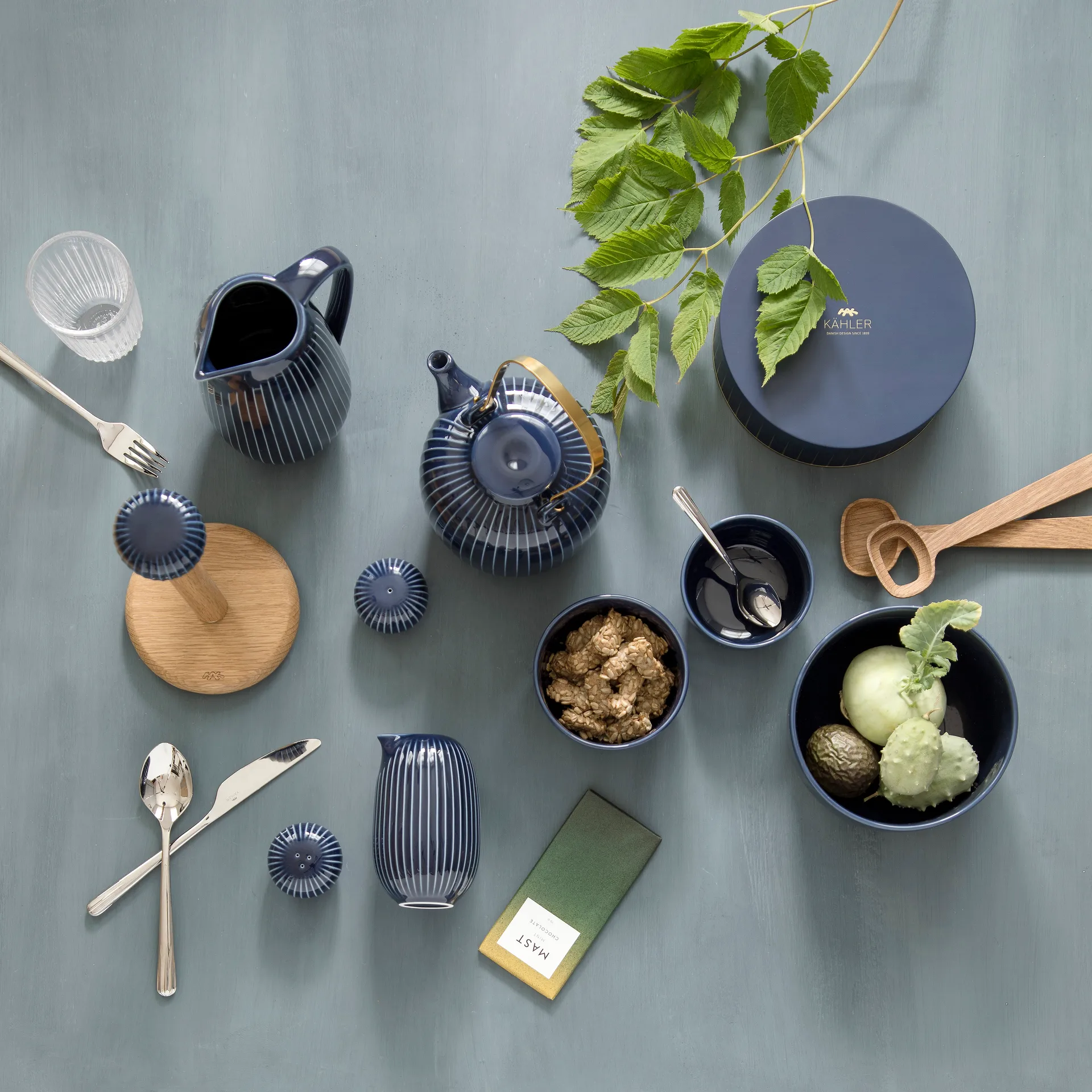 Misa Hammershøi Ø12 cm, indygo Kähler