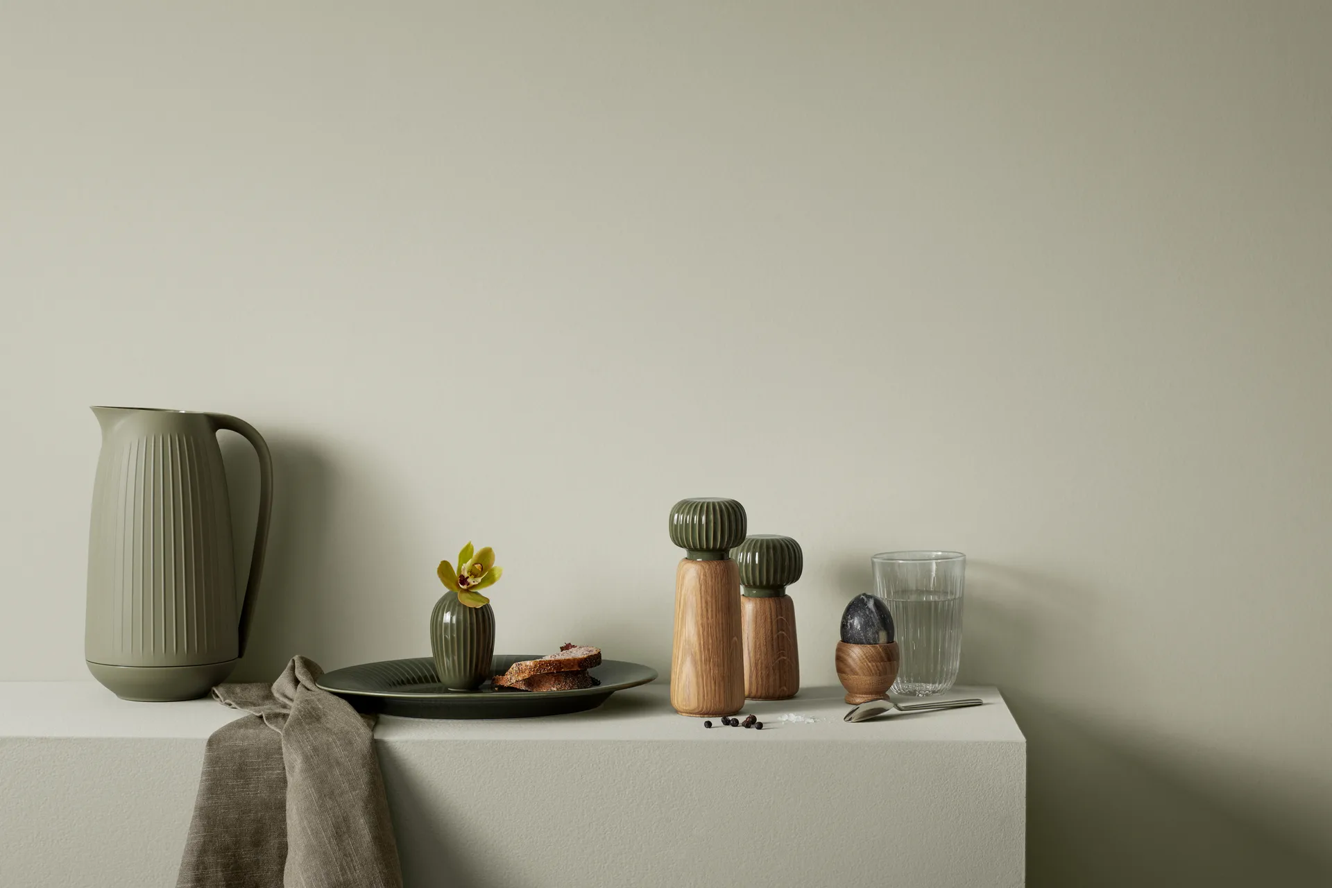 Młynek do przypraw Hammershøi - Duży, Ciemnozielony Kähler