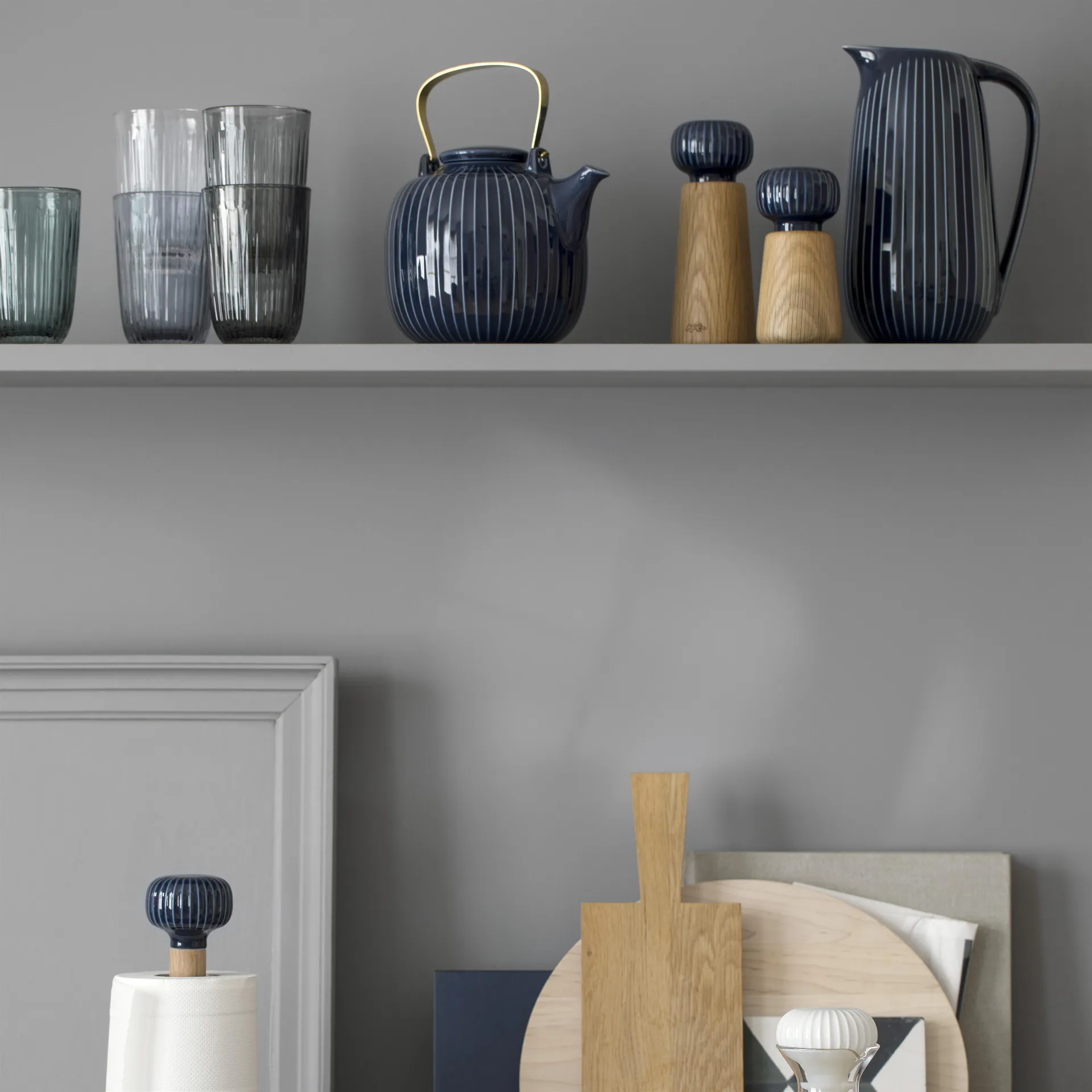 Młynek do przypraw Hammershøi mały, Indigo, 14 cm Kähler