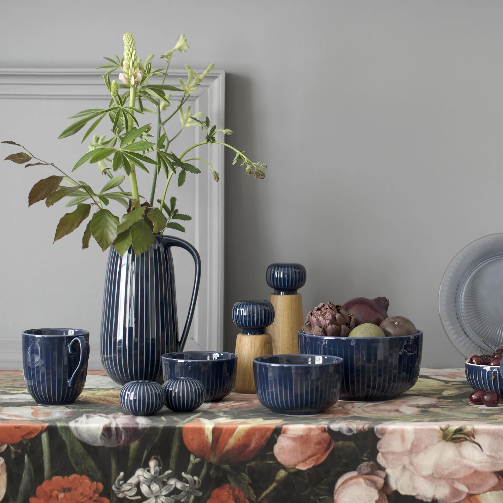 Młynek do przypraw Hammershøi, Mały, Indygo Kähler