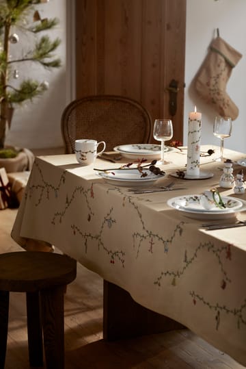 Obrus Hammershøi Christmas beige - 150x220 cm - Kähler