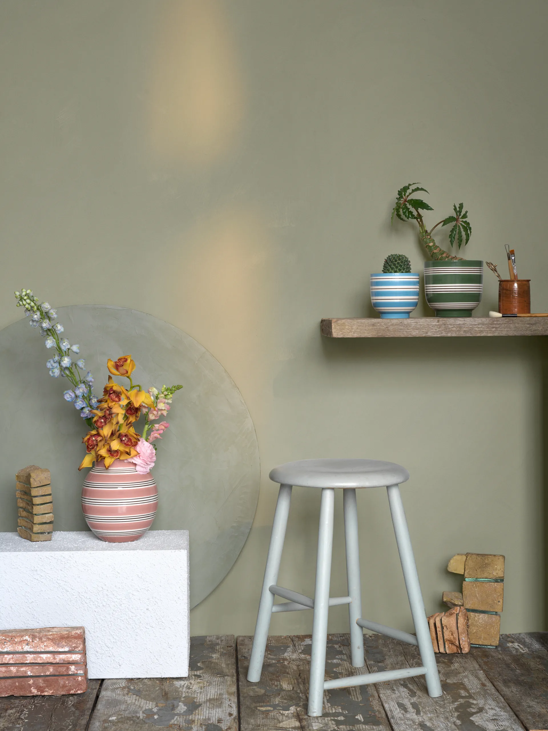 Omaggio Nuovo doniczka Ø12 cm, Średni niebieski Kähler