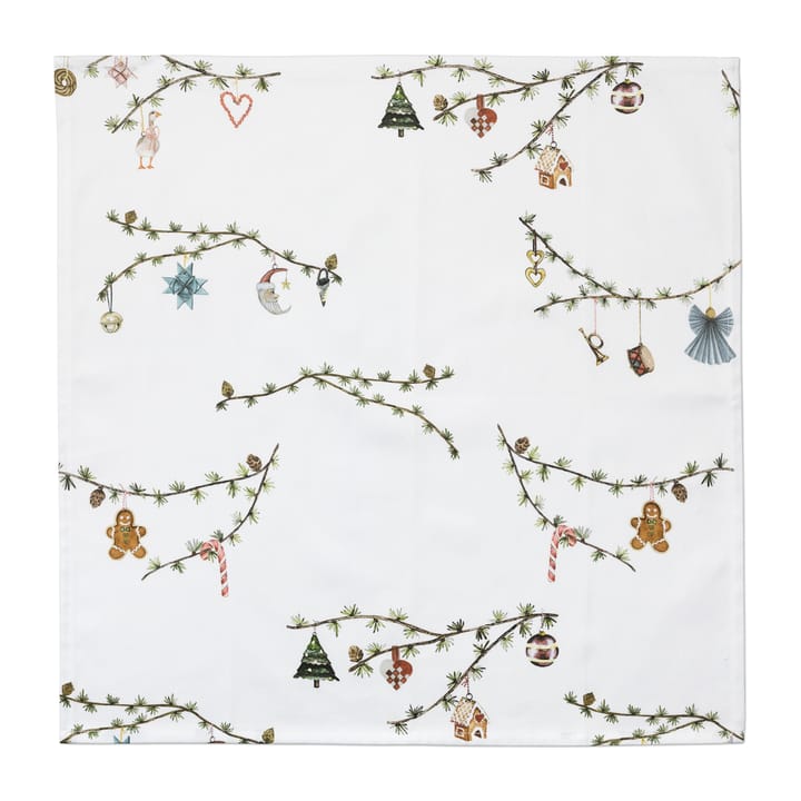 Serwetka materiałowa Hammershøi Christmas 45x45 cm, 4 szt, Biała Kähler
